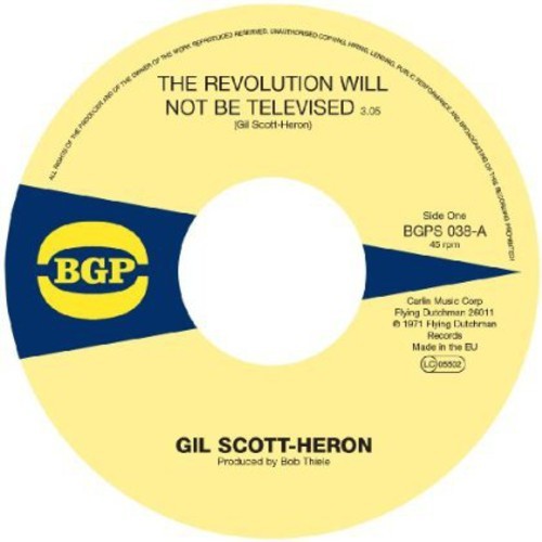Gil Scott-Heron - Revolution Will Not Be Televised / i gruppen VINYL / Toppsäljare hos Bengans Skivbutik AB (3742076)