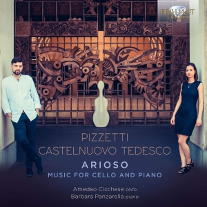 Castelnuovo-Tedesco Mario Pizzett - Arioso - Music For Cello & Piano i gruppen Externt_Lager / Naxoslager hos Bengans Skivbutik AB (3743233)