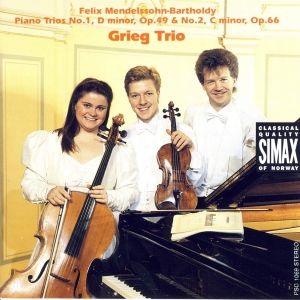 Grieg Trio - Mendelssohn:Piano Trio 1/2 i gruppen CD / Klassiskt hos Bengans Skivbutik AB (3744935)