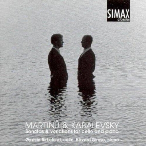Birkelandøystein/Håvard Gimse - Martinu/Kabalevski For Cello And Pi i gruppen CD / Klassiskt hos Bengans Skivbutik AB (3746154)