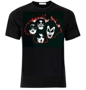 Kiss - Kiss T-Shirt Faces Flames i gruppen ÖVRIGT / Merchandise hos Bengans Skivbutik AB (3755924)