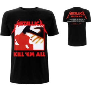 Metallica - METALLICA UNISEX TEE: KILL 'EM ALL TRACK i gruppen MERCHANDISE / T-shirt / Hårdrock hos Bengans Skivbutik AB (3756625r)