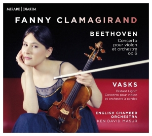 Clamagirand Fanny - Beethoven/Vasks: Concerto For Violin & O i gruppen CD / Klassiskt,Övrigt hos Bengans Skivbutik AB (3760919)