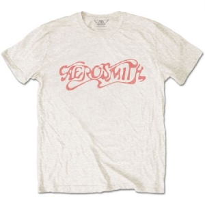 Aerosmith - Classic Logo Uni Natrl    i gruppen MERCHANDISE / T-shirt / Hårdrock hos Bengans Skivbutik AB (3768395r)