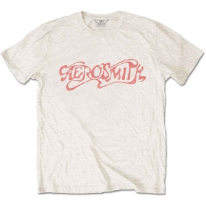 Aerosmith - Classic Logo Uni Natrl   (XL) i gruppen MERCHANDISE / T-shirt / Hårdrock hos Bengans Skivbutik AB (3768399)
