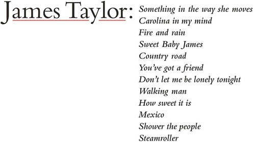 James Taylor - James Taylor's Greatest Hits i gruppen CD / Pop-Rock hos Bengans Skivbutik AB (3775193)