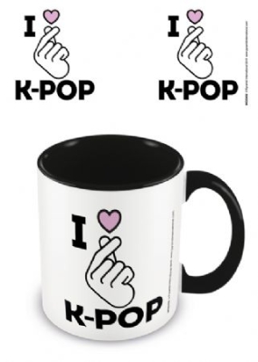 K-Pop - I Love K-Pop - Black Coloured Inner Mug i gruppen Minishops / K-Pop Minishops / K-Pop Övriga hos Bengans Skivbutik AB (3779074)