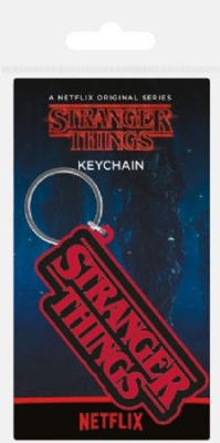 Stranger Things - Stranger Things (Logo) Rubber Keychain i gruppen ÖVRIGT / MK Test 7 hos Bengans Skivbutik AB (3779077)