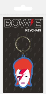 David Bowie - David Bowie (Aladdin Sane) Rubber Keychain i gruppen ÖVRIGT / Merch Blandat hos Bengans Skivbutik AB (3779079)