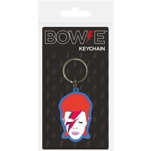 David Bowie - David Bowie (Aladdin Sane) Rubber Keycha i gruppen MERCHANDISE / Nyckelring / Pop-Rock hos Bengans Skivbutik AB (3779079)