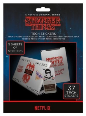 Stranger Things - Tech Sticker Pack i gruppen Minishops / Stranger things hos Bengans Skivbutik AB (3779081)