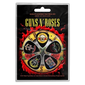 Guns N Roses - Bullet Logo Plectrum Pack i gruppen ÖVRIGT / Merch Blandat hos Bengans Skivbutik AB (3790677)