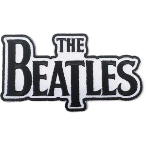 The Beatles - Black Drop T Logo Die-Cut Standard Patch i gruppen MERCHANDISE / Merch / Pop-Rock hos Bengans Skivbutik AB (3791175)