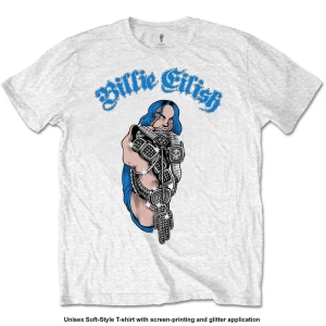Billie Eilish - Bling Uni Wht    i gruppen MERCHANDISE / T-shirt / Pop-Rock hos Bengans Skivbutik AB (3795262)