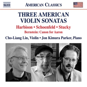 Bernstein Leonard Harbison John - Three American Violin Sonatas i gruppen Externt_Lager / Naxoslager hos Bengans Skivbutik AB (3799132)