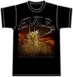 Evile - T/S Infected Nations Black (Xl) i gruppen ÖVRIGT / Merchandise hos Bengans Skivbutik AB (3811467)