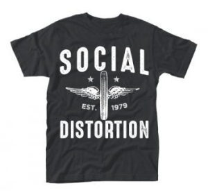 Social Distortion - T/S Winged Wheel (L) i gruppen ÖVRIGT / Merchandise hos Bengans Skivbutik AB (3815417)