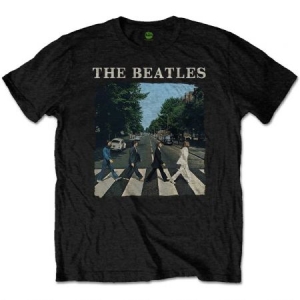 Beatles - T-shirt - Abbey Road & Logo (Kids Black) (5-6 år) i gruppen Minishops / Beatles hos Bengans Skivbutik AB (3826231)