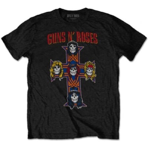 Guns N' Roses - T-shirt - Vintage Cross (Men Black) i gruppen CDON - Exporterade Artiklar_Manuellt / T-shirts_CDON_Exporterade hos Bengans Skivbutik AB (3827439)