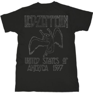 Led Zeppelin - T-shirt - USA '77  (Men Black) i gruppen ÖVRIGT / Merch T-shirts / T-shirt Kampanj hos Bengans Skivbutik AB (3827655)