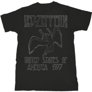 Led Zeppelin/ T-shirt - USA '77  (Men Black) (XL) i gruppen ÖVRIGT / -Start Tshirt hos Bengans Skivbutik AB (3827657)
