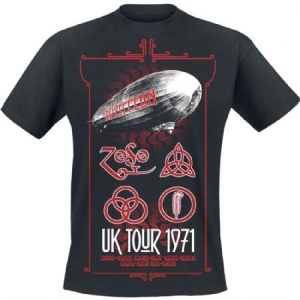 Led Zeppelin - Led Zeppelin Unisex Tee: UK Tour '71. i gruppen ÖVRIGT / Merch T-shirts / Classic Tours hos Bengans Skivbutik AB (3834091r)