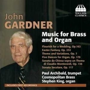 Gardner - Music For Brass And Organ i gruppen Externt_Lager / Naxoslager hos Bengans Skivbutik AB (3837534)