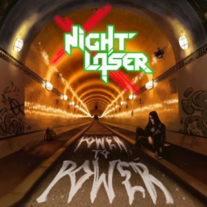 Night Laser - Power To Power (Colored Vinyl) i gruppen VINYL / Hårdrock hos Bengans Skivbutik AB (3843856)