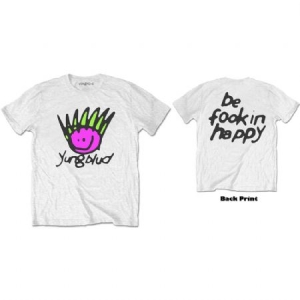 Yungblud -  Unisex Tee White -  Face (Back Print) i gruppen ÖVRIGT / BW-T-shirts hos Bengans Skivbutik AB (3865185r)