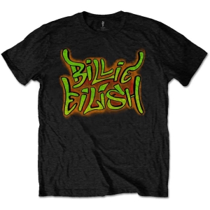 Billie Eilish - Graffiti Uni Bl    i gruppen MERCH / T-Shirt / Rockoff_Nya April24 hos Bengans Skivbutik AB (3867557r)