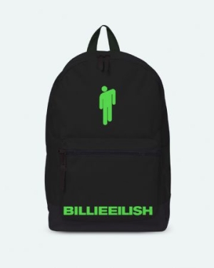 Billie Eilish - Classic Backpack Black - Bad Guy i gruppen ÖVRIGT / Merchandise hos Bengans Skivbutik AB (3868084)