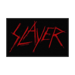 Slayer - Scratched Logo Standard Patch i gruppen MERCHANDISE / Tygmärke / Hårdrock hos Bengans Skivbutik AB (3881347)