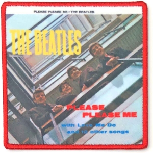 The Beatles - Please Please Me Woven Patch i gruppen MERCHANDISE / Tygmärke / Pop-Rock hos Bengans Skivbutik AB (3881741)