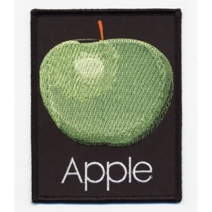 The Beatles - Apple Records Logo Standard Patch i gruppen MERCHANDISE / Tygmärke / Pop-Rock hos Bengans Skivbutik AB (3881746)