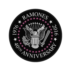 Ramones - 40Th Anniversary Retail Packaged Patch i gruppen MERCHANDISE / Merch / Punk hos Bengans Skivbutik AB (3882144)