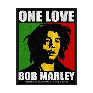 Bob Marley - One Love Retail Packaged Patch i gruppen MERCHANDISE / Tygmärke / Reggae hos Bengans Skivbutik AB (3882155)
