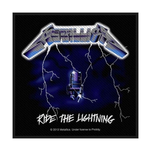 Metallica - Ride The Lightning Standard Patch i gruppen MERCHANDISE / Merch / Hårdrock hos Bengans Skivbutik AB (3882197)