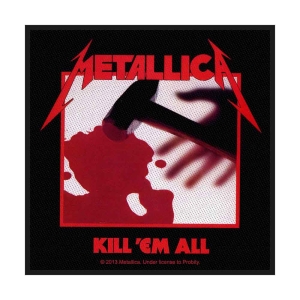 Metallica - Kill Em All Standard Patch i gruppen MERCHANDISE / Tygmärke / Hårdrock hos Bengans Skivbutik AB (3882198)