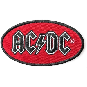Ac/Dc - Oval Logo Woven Patch i gruppen ÖVRIGT / Merchandise hos Bengans Skivbutik AB (3882205)