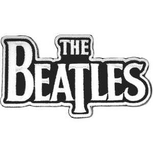 The Beatles - White Drop T Logo Die-Cut Standard Patch i gruppen MERCHANDISE / Merch / Pop-Rock hos Bengans Skivbutik AB (3882208)