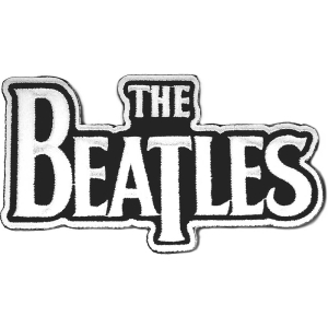 The Beatles - White Drop T Logo Die-Cut Standard Patch i gruppen MERCHANDISE / Tygmärke / Pop-Rock hos Bengans Skivbutik AB (3882208)
