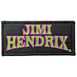 Jimi Hendrix - Arched Logo Woven Patch i gruppen MERCHANDISE / Tygmärke / Pop-Rock hos Bengans Skivbutik AB (3882213)