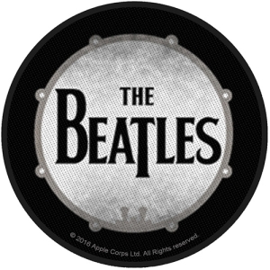 The Beatles - Vtge Drum Standard Patch i gruppen MERCHANDISE / Merch / Pop-Rock hos Bengans Skivbutik AB (3882223)