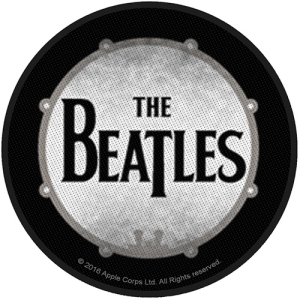 The Beatles - Vtge Drum Standard Patch i gruppen MERCHANDISE / Tygmärke / Pop-Rock hos Bengans Skivbutik AB (3882223)