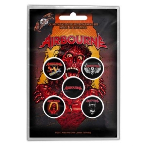 Airbourne - BUTTON BADGE PACK: BREAKIN' OUTTA HELL ( i gruppen MERCHANDISE / Pin-Button Badge / Hårdrock hos Bengans Skivbutik AB (3882361)