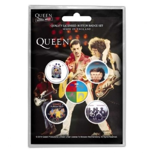 Queen - BUTTON BADGE PACK: LATER ALBUMS (RETAIL PACK) i gruppen ÖVRIGT / Merch Badges hos Bengans Skivbutik AB (3882364)