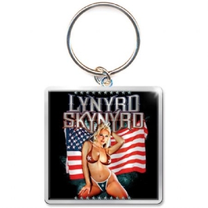 Lynyrd Skynyrd - Keychain: American Flag (Photo-print) i gruppen MERCHANDISE / Nyckelring / Pop-Rock hos Bengans Skivbutik AB (3882431)