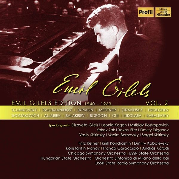 Various - Emil Gilels Edition, Vol. 2 (15 Cd) i gruppen CD / Klassiskt hos Bengans Skivbutik AB (3902316)