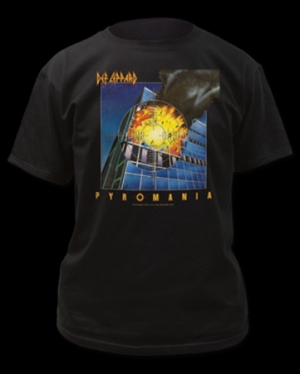 Def Leppard - Def Leppard T-Shirt Pyromania i gruppen Minishops / Def Leppard hos Bengans Skivbutik AB (3905276)