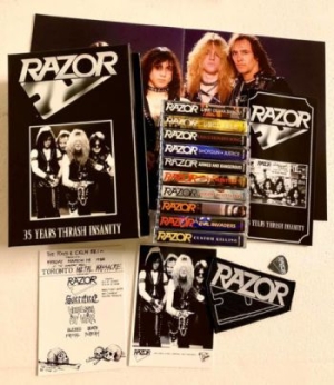 Razor - 35 Years Thrash Insanity (10 Mc Box i gruppen Hårdrock hos Bengans Skivbutik AB (3905789)